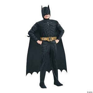 New Rubies Batman Dark Knight Muscle Chest Halloween Costume Size S 4-6 Ages 3-4